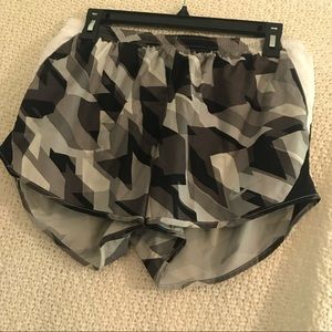 Grey and black nike shorty worn twice